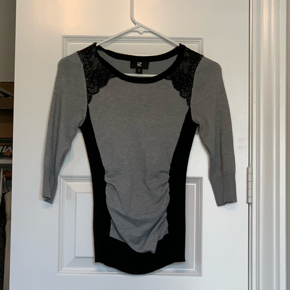 Black and gray top